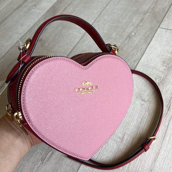 Coach Heart Crossbody In Colorblock & Charm - Picture 9 of 16